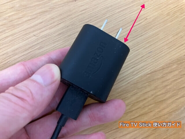 Fire TV Stickの再起動：電源プラグの抜き差し
